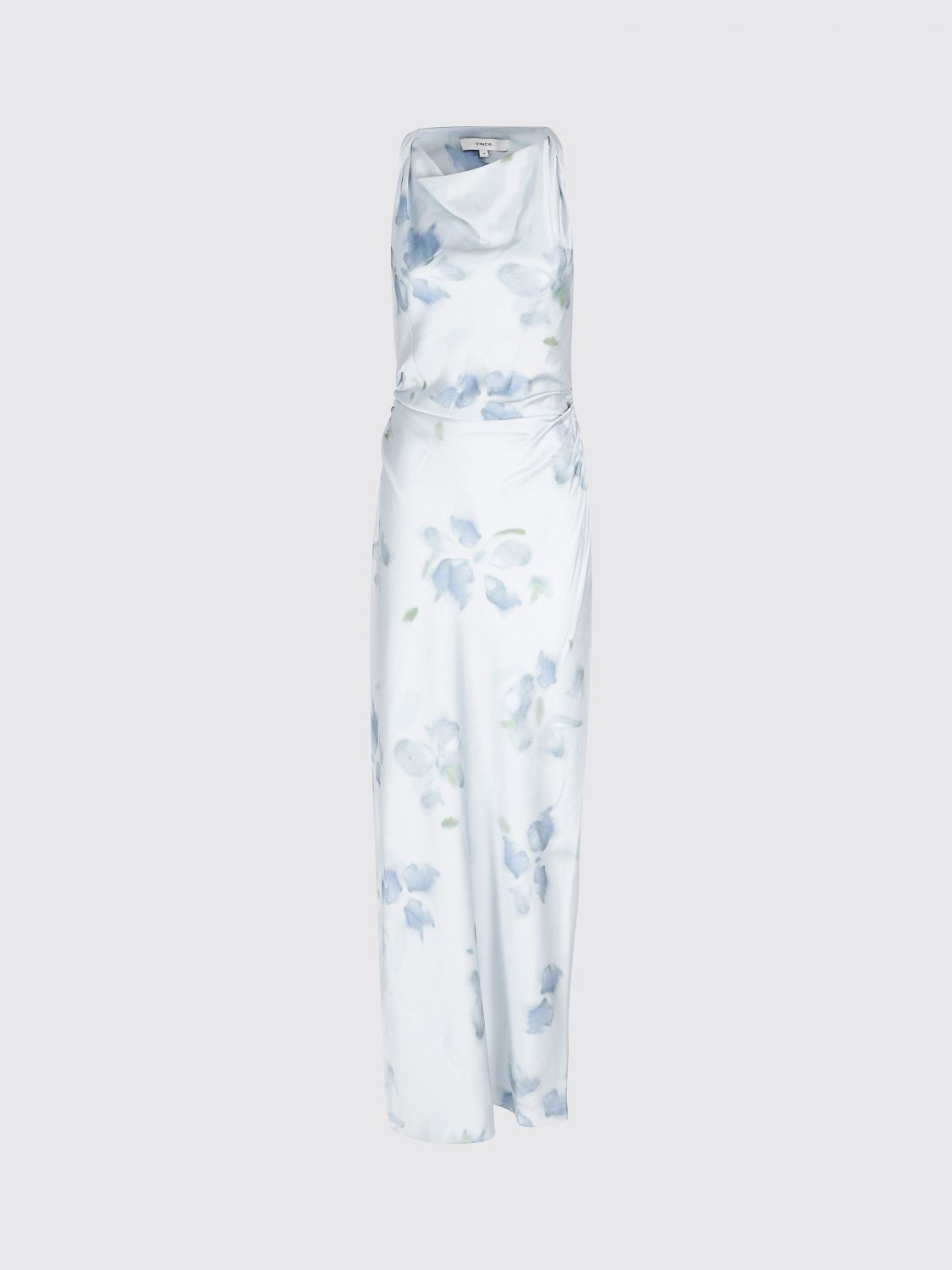 Petal Blur Twist Shoulder Dress