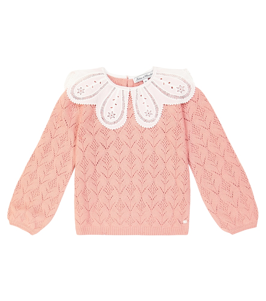 Openwork sweater