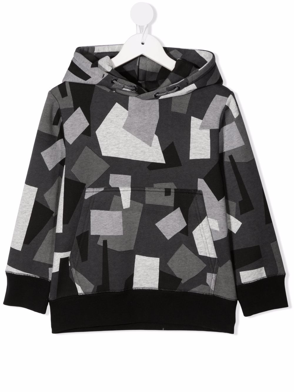 Geometric camouflage hoodie - Grey