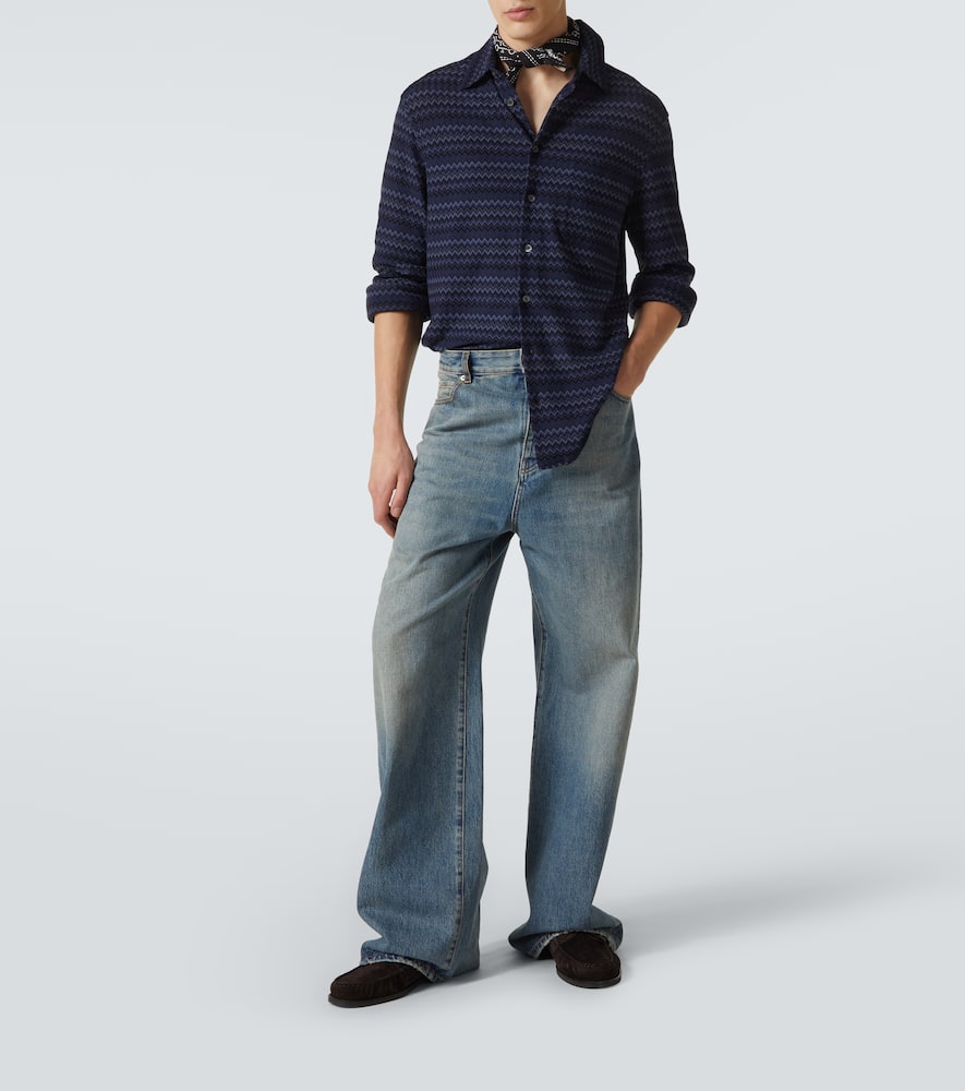 Zigzag cotton shirt