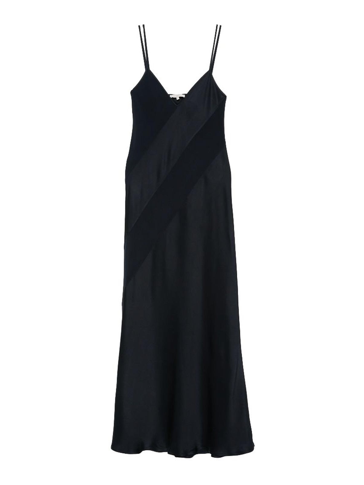Blue V-Neck Sleeveless Maxi Dress