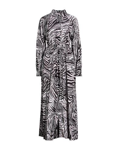 Woman Maxi dress Grey Size L Cotton