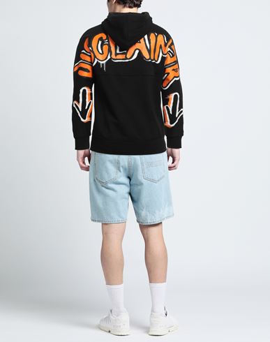 Man Sweatshirt Black Size XL Cotton