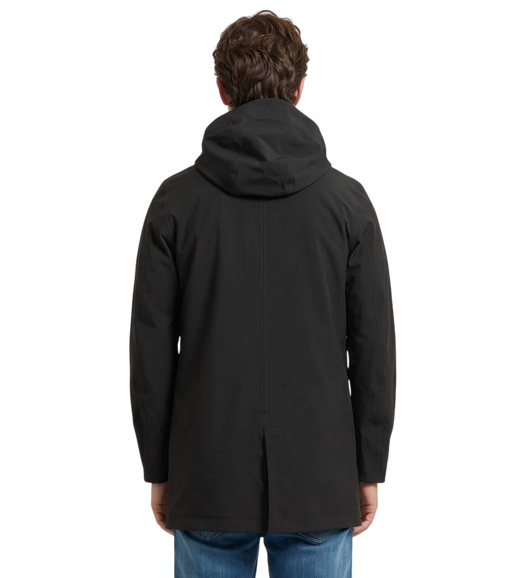 Black Hood Parka Jackets