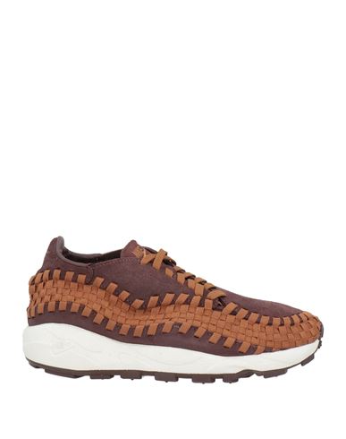 Woman Sneakers Chocolate brown Size 7.5 Leather, Textile fibers
