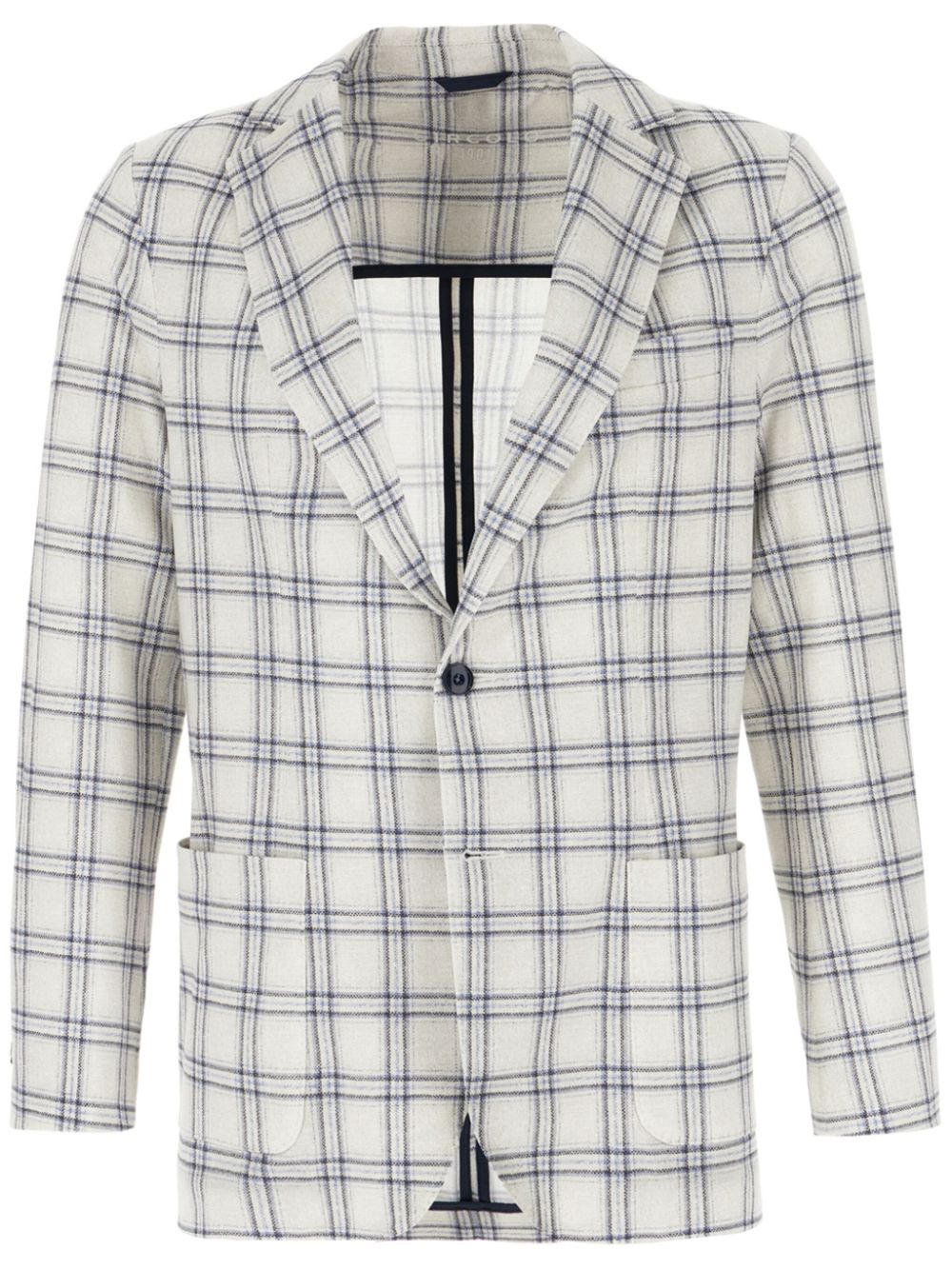 Embroidered blazer - White