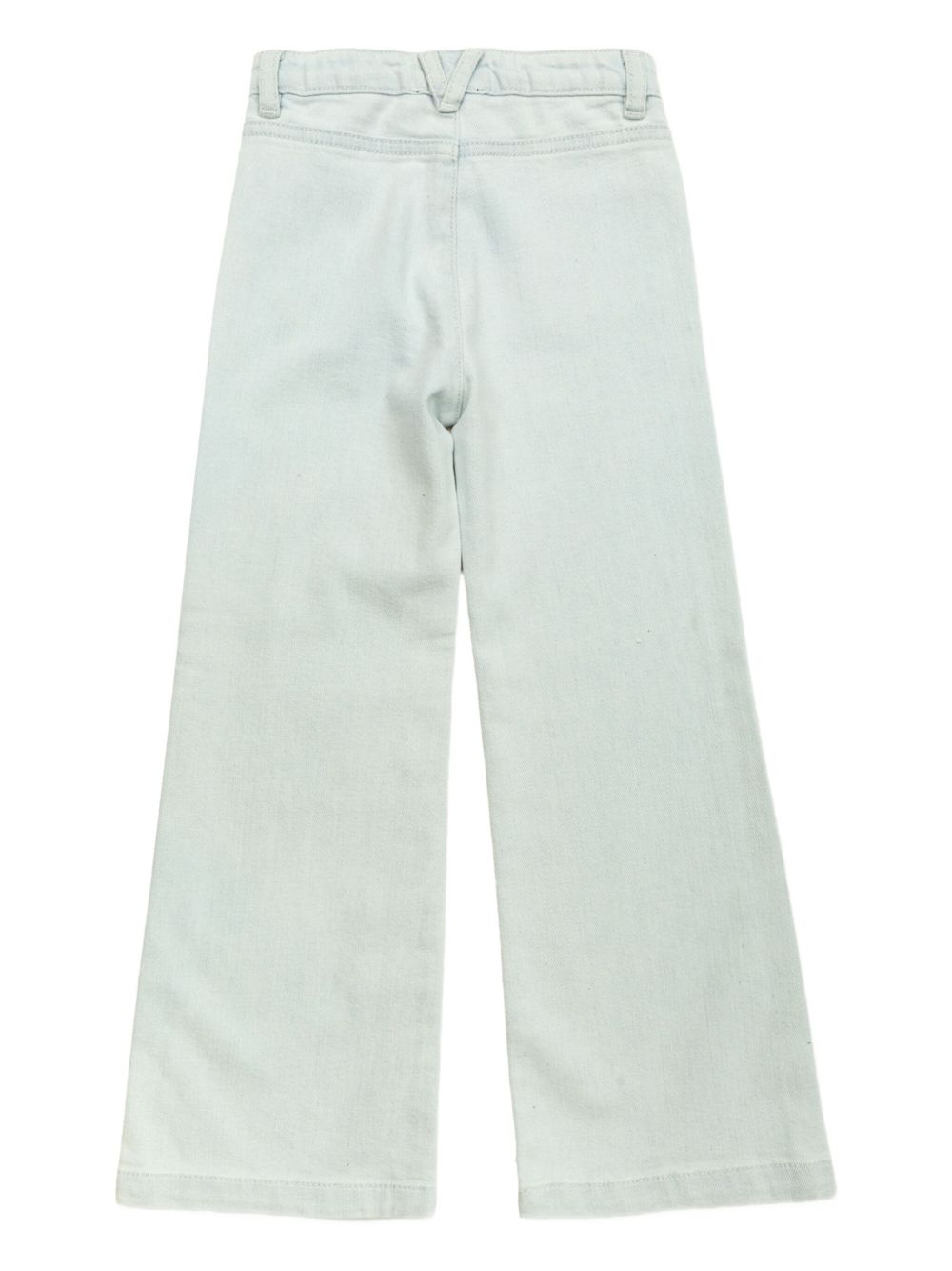 Embroidered cotton jeans - Blue