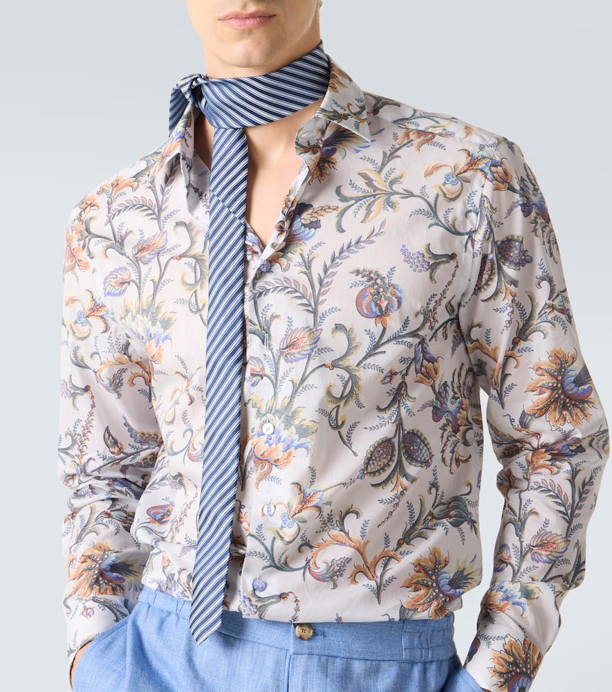 Floral cotton shirt