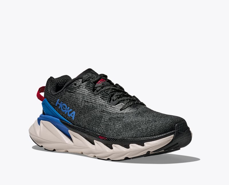 HOKA Elevon 2 TS Shoes in Black/Electric Cobalt