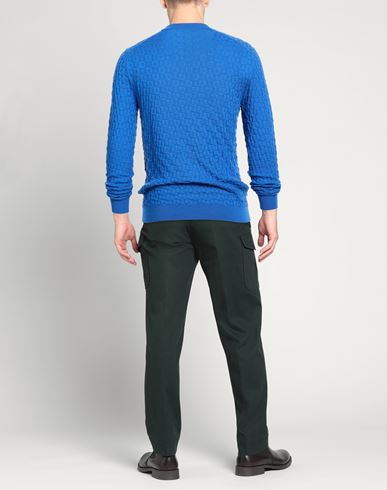 Man Sweater Bright blue Size 42 Virgin Wool
