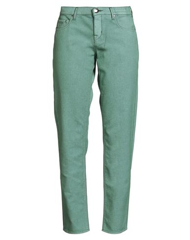 Jacob Cohёn Woman Pants Green Size 27 Cotton, Resin, Elastane