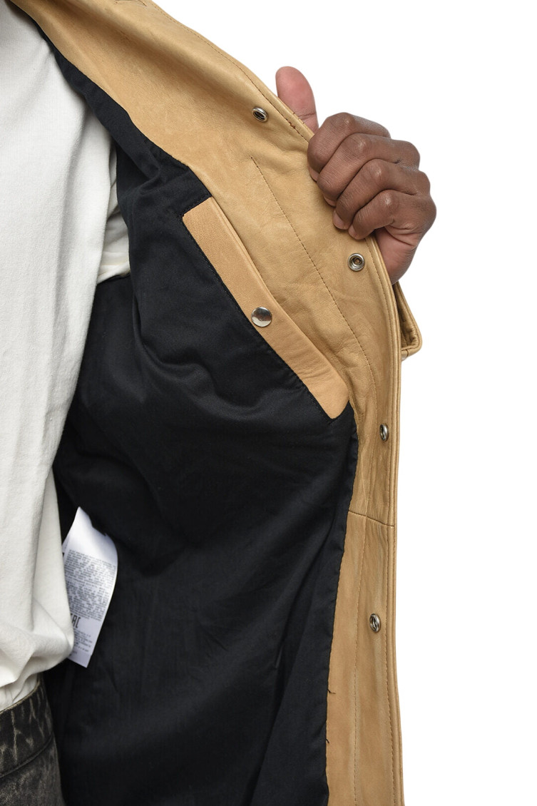 Mustard Yellow Leather Jacket