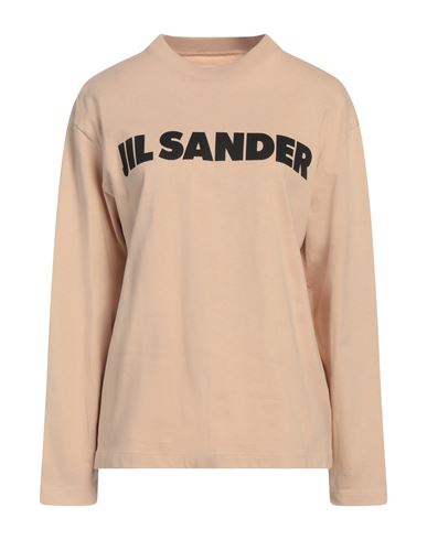 Woman Sweatshirt Beige Size L Cotton