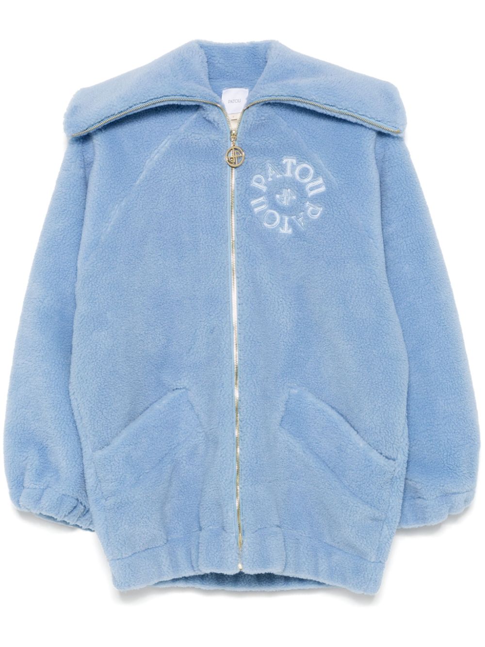 Shearling bomber jacket - Blue