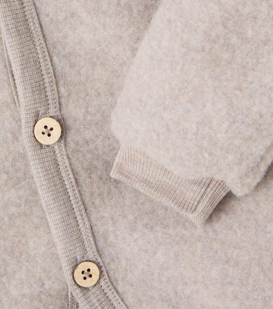 Baby Kari wool fleece cardigan