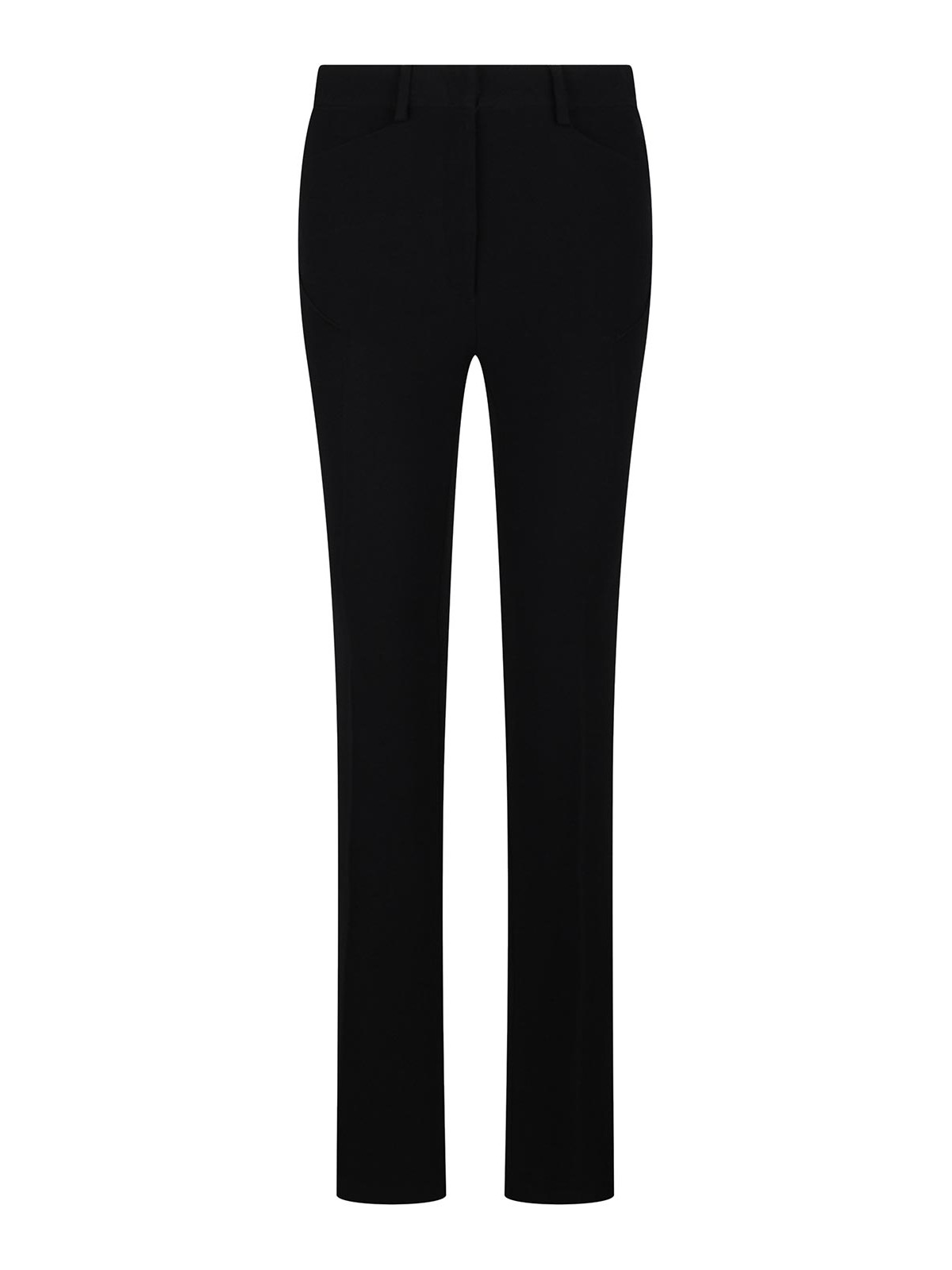 Mid-rise flared trousers