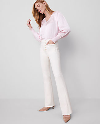 Ann Taylor The Petite Patch Pocket Flare Jean