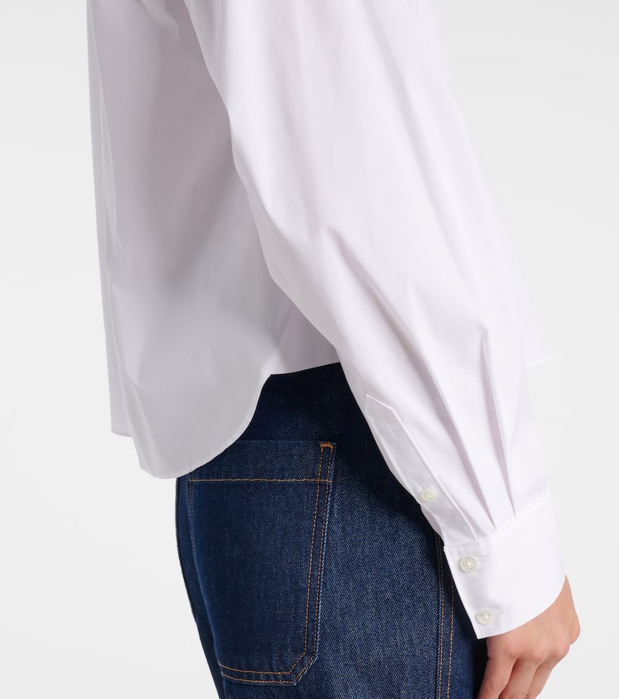 Khai cotton-blend poplin shirt