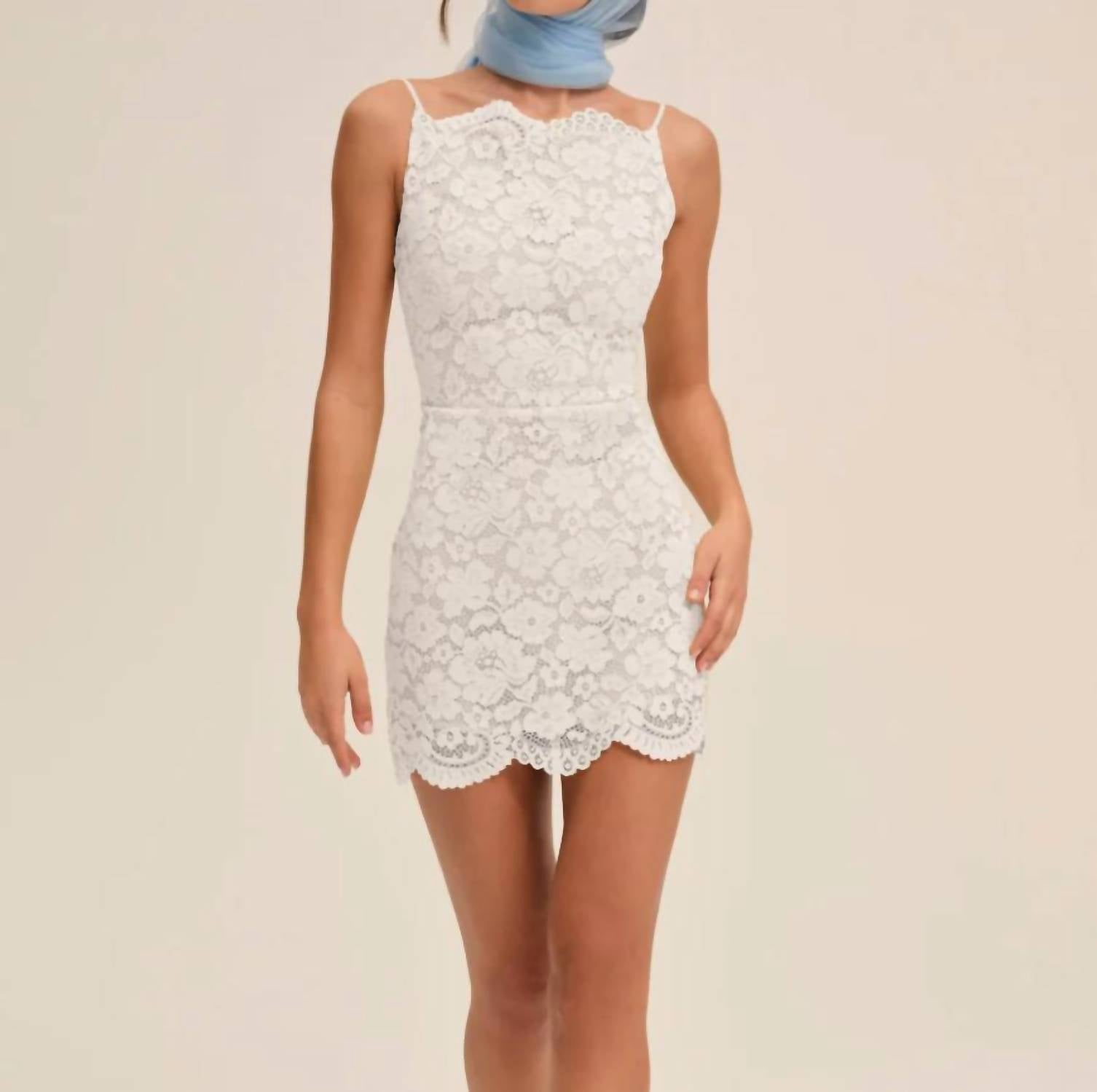 Lakeside Mini Dress In White