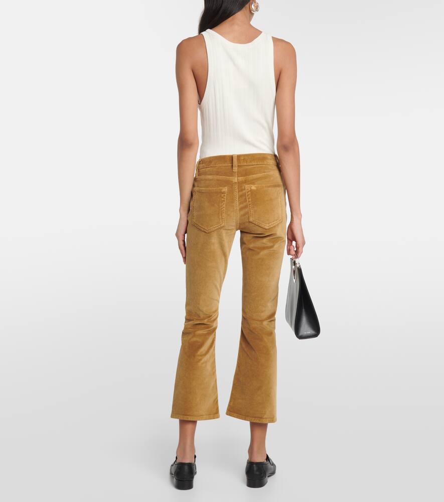 Frame Le Crop Mini Boot Velveteen bootcut jeans