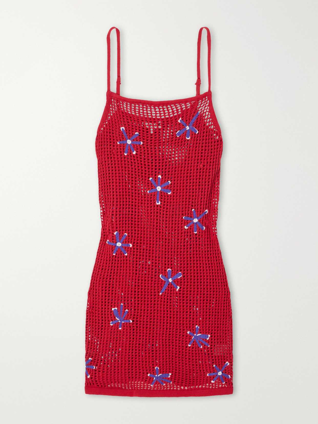 Rio Crocheted Cotton Mini Dress