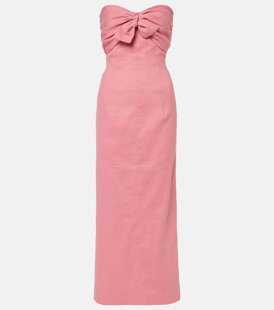 Rahel linen and cotton-blend maxi dress