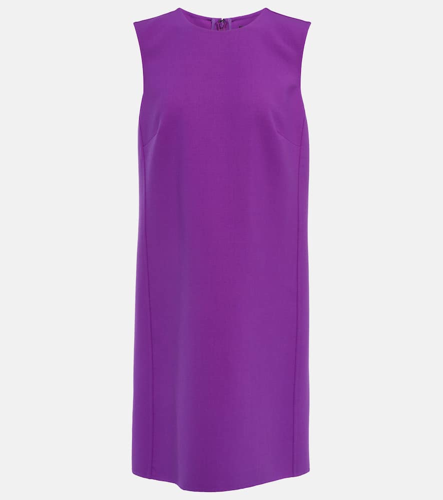 Wool-blend minidress