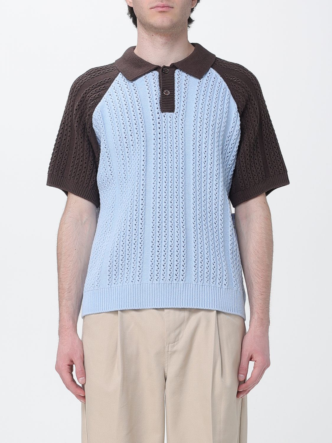 Polo Shirt Men color Sky Blue