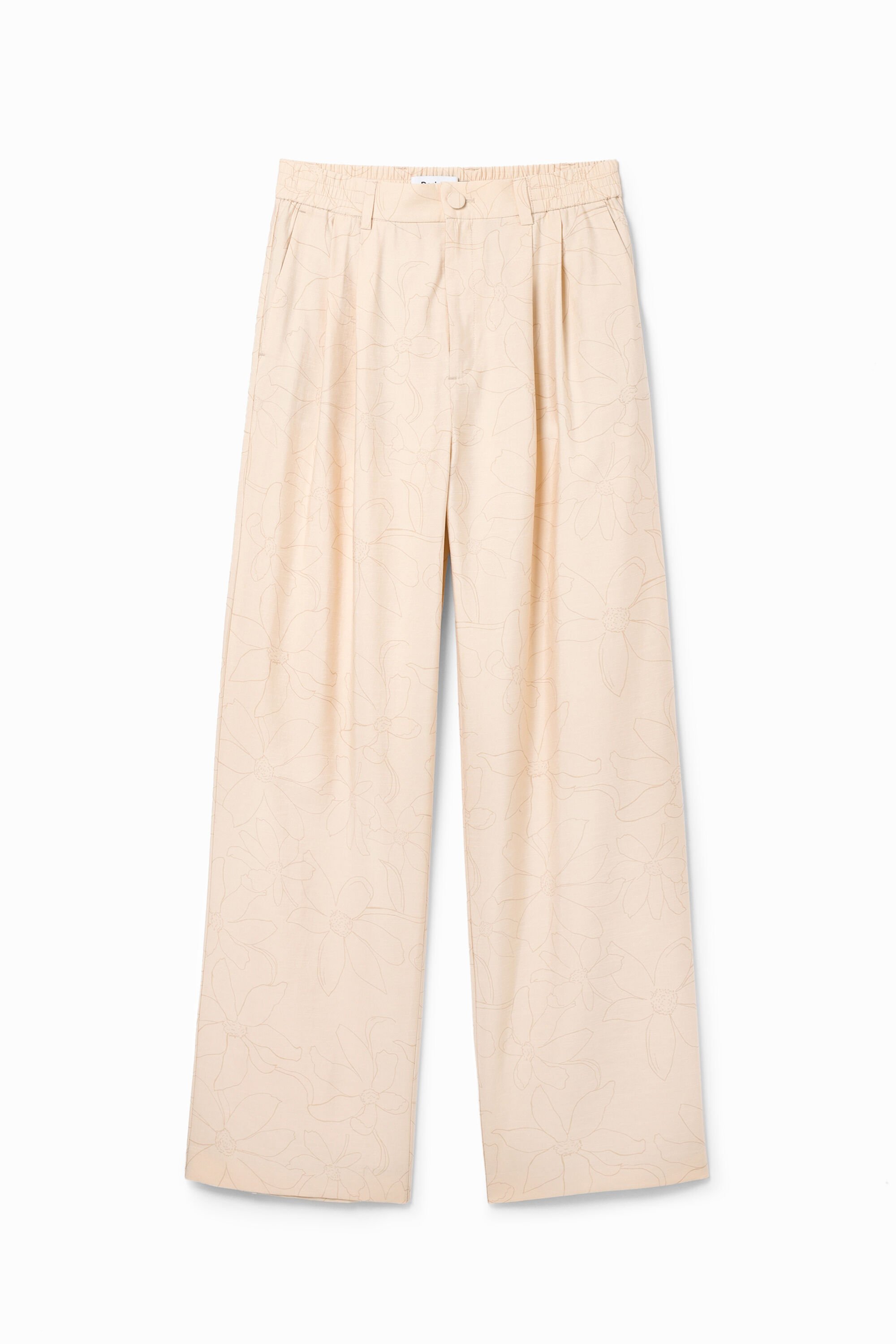 Tailored floral trousers