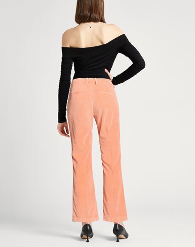 Woman Pants Salmon pink Size 4 Cotton, Elastane