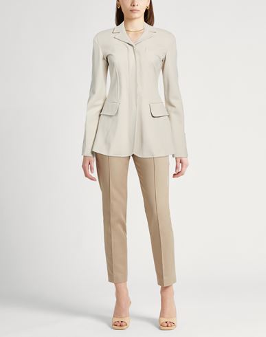 Woman Blazer Light grey Size S Viscose, Polyamide, Elastane