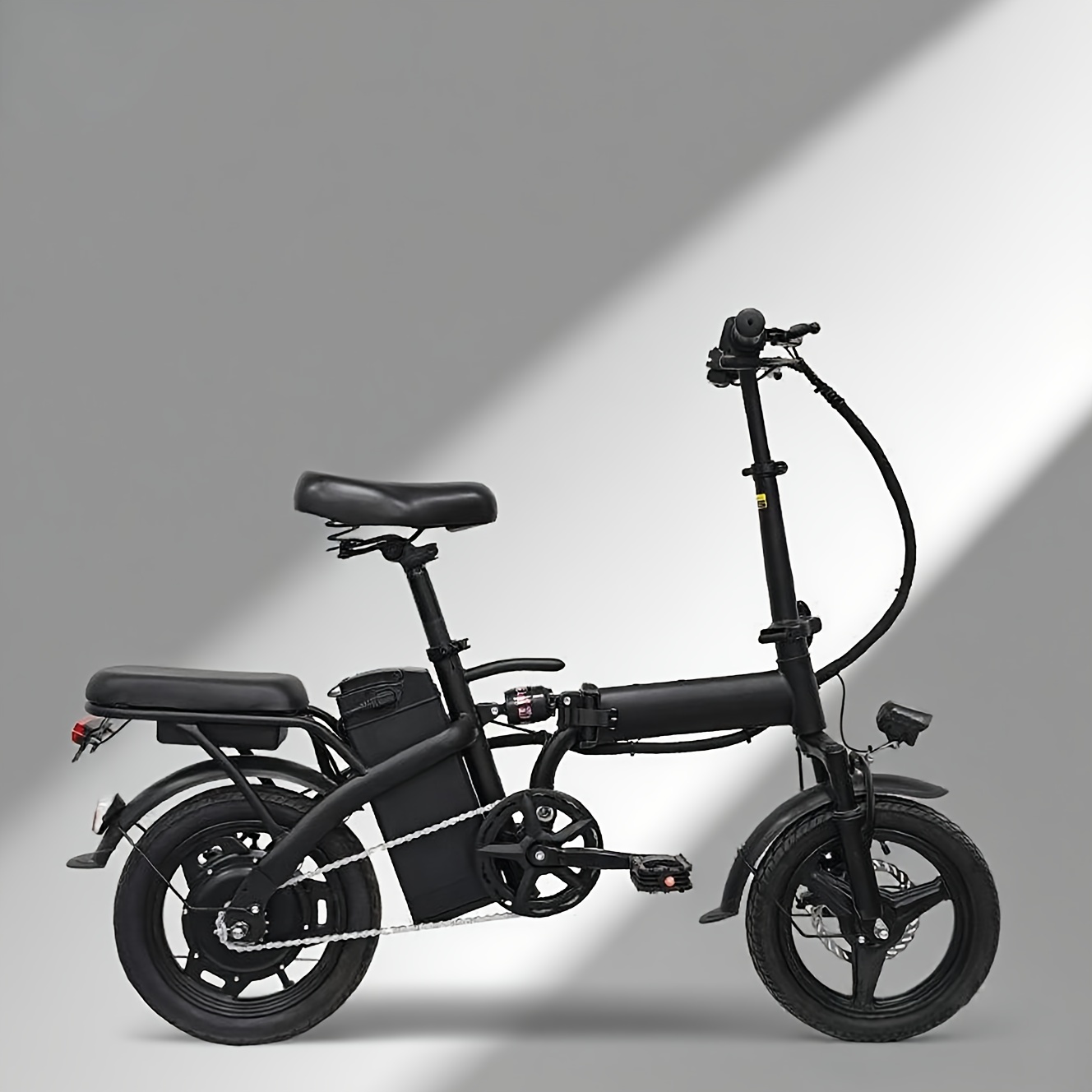 TEMU Electric Bike 48v Battery, Brushless Motor, 15-20mph, Folding Electric Bicycle For Adults, Lightweight Commuter E-bike With Removable Lithiu