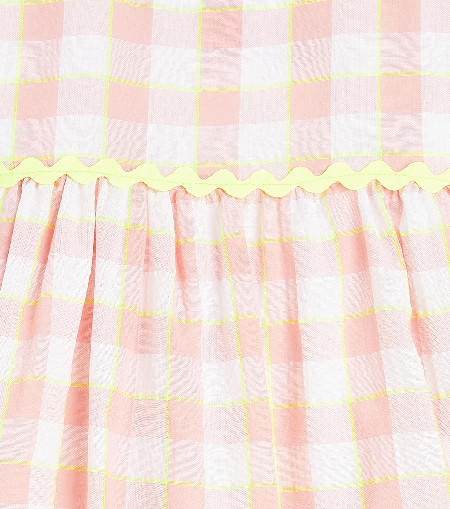 Gabrielle checked cotton dress