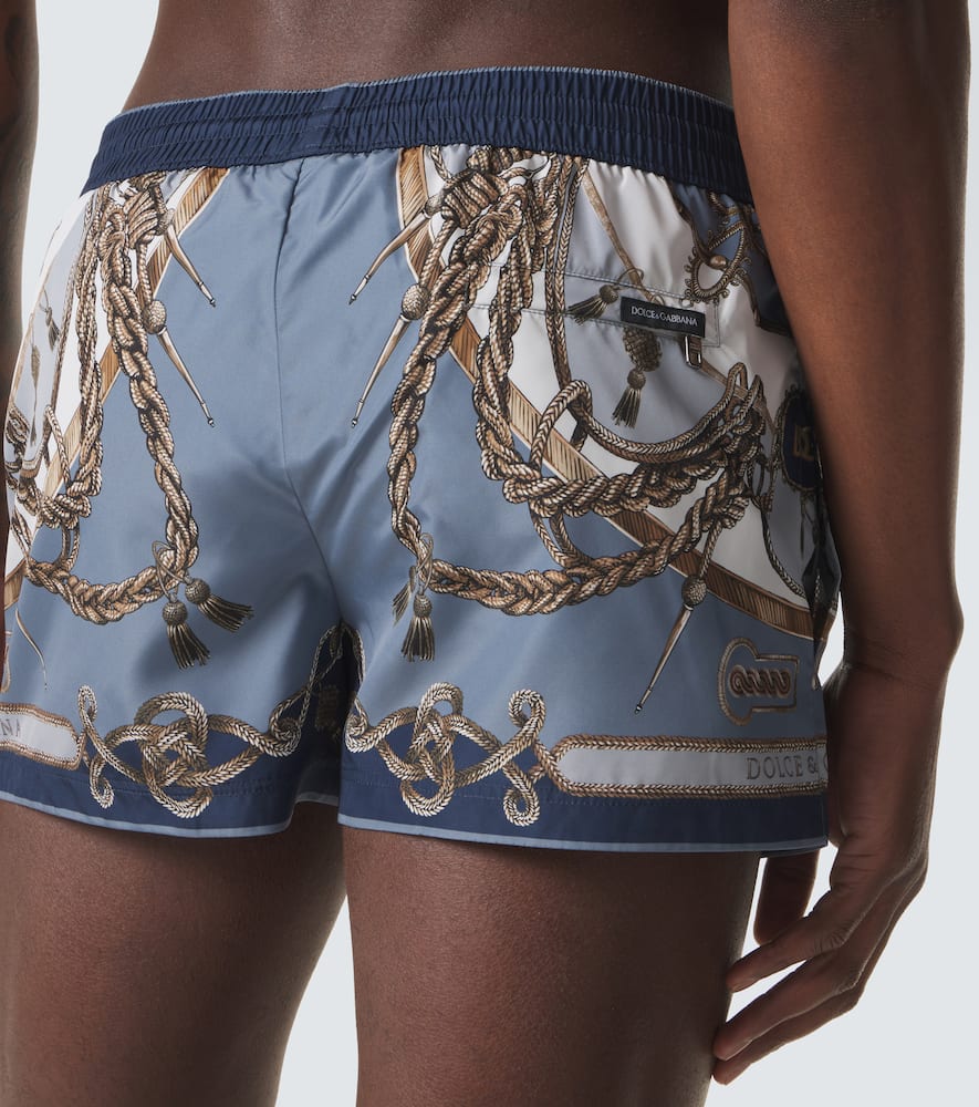 Printed swim trunks