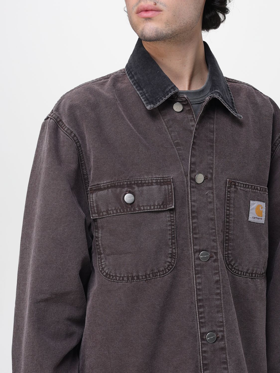 Shirt Men color Burgundy