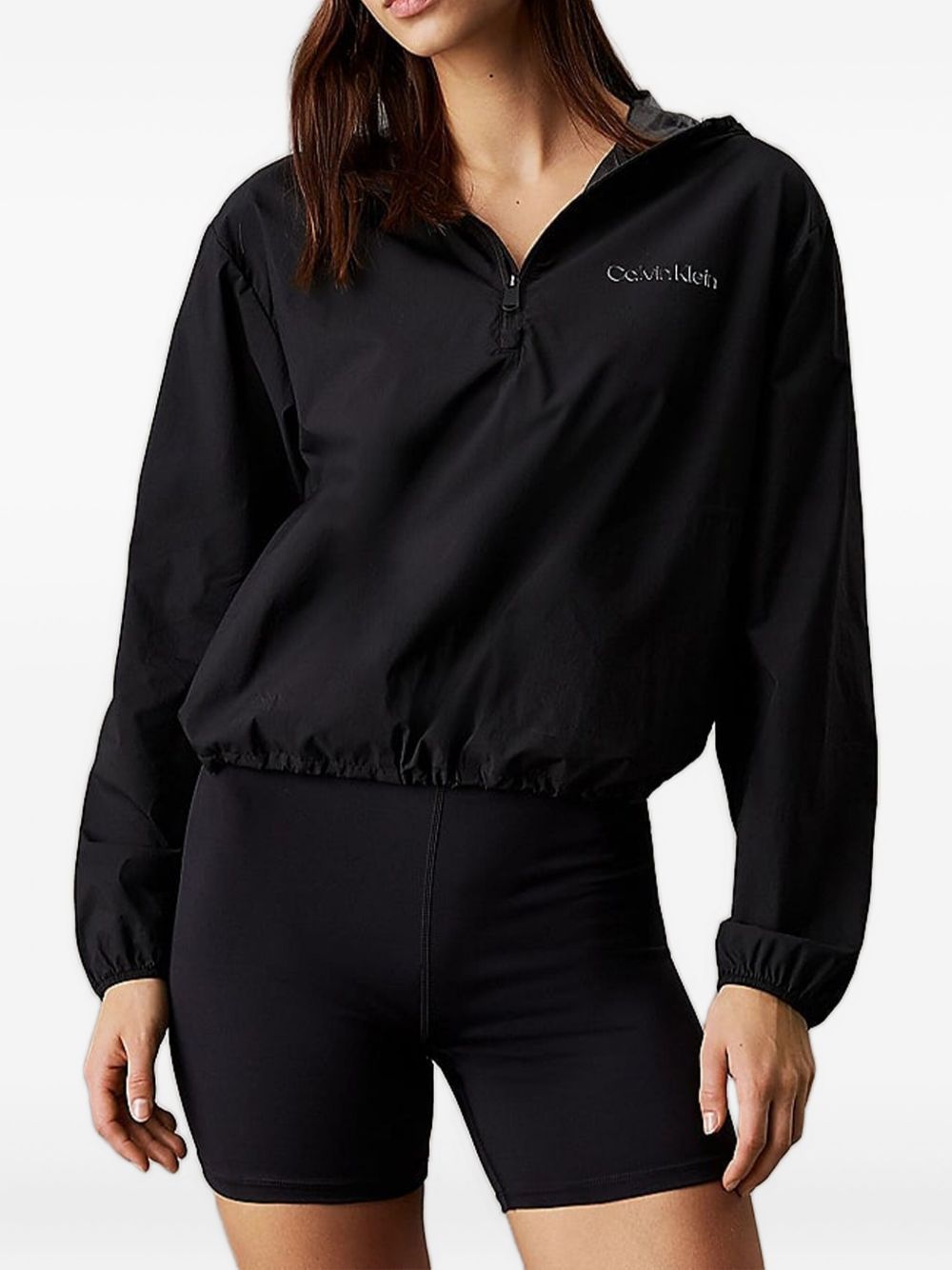 Calvin Klein logo-patch hoodie - Black
