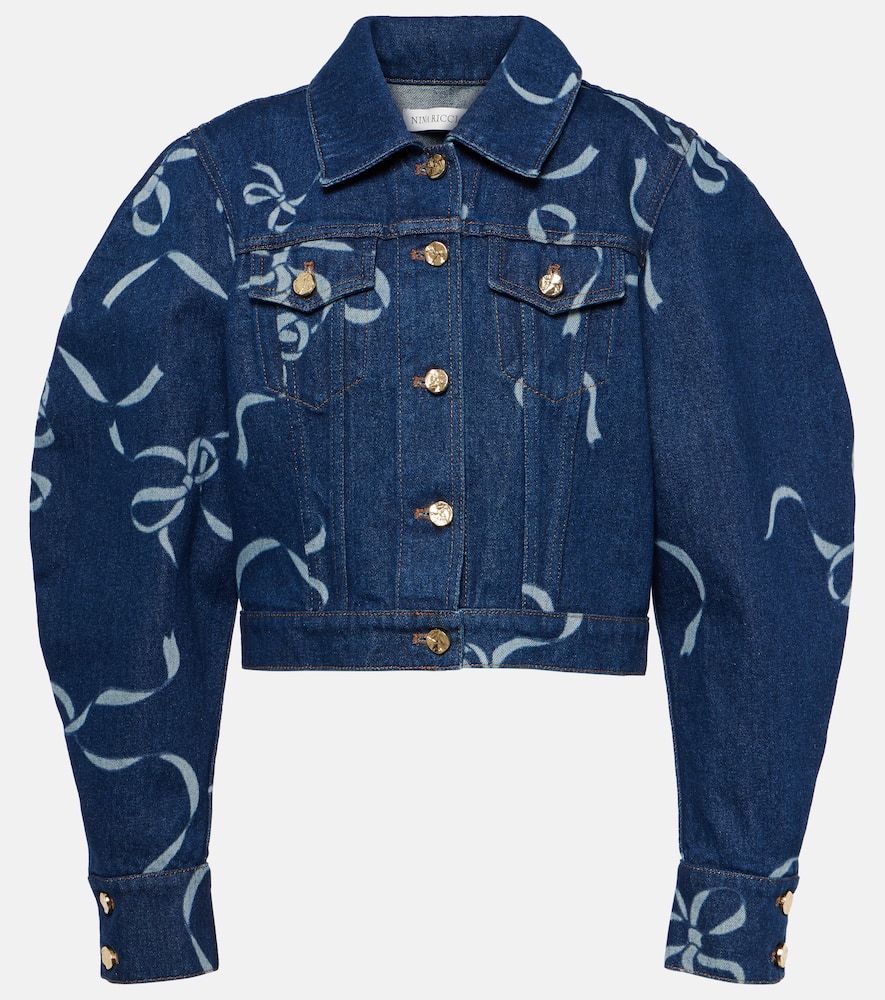 Printed denim jacket