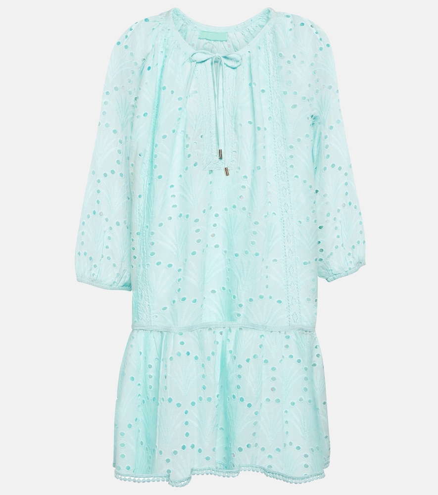 Melissa Odabash Ashley embroidered cotton minidress