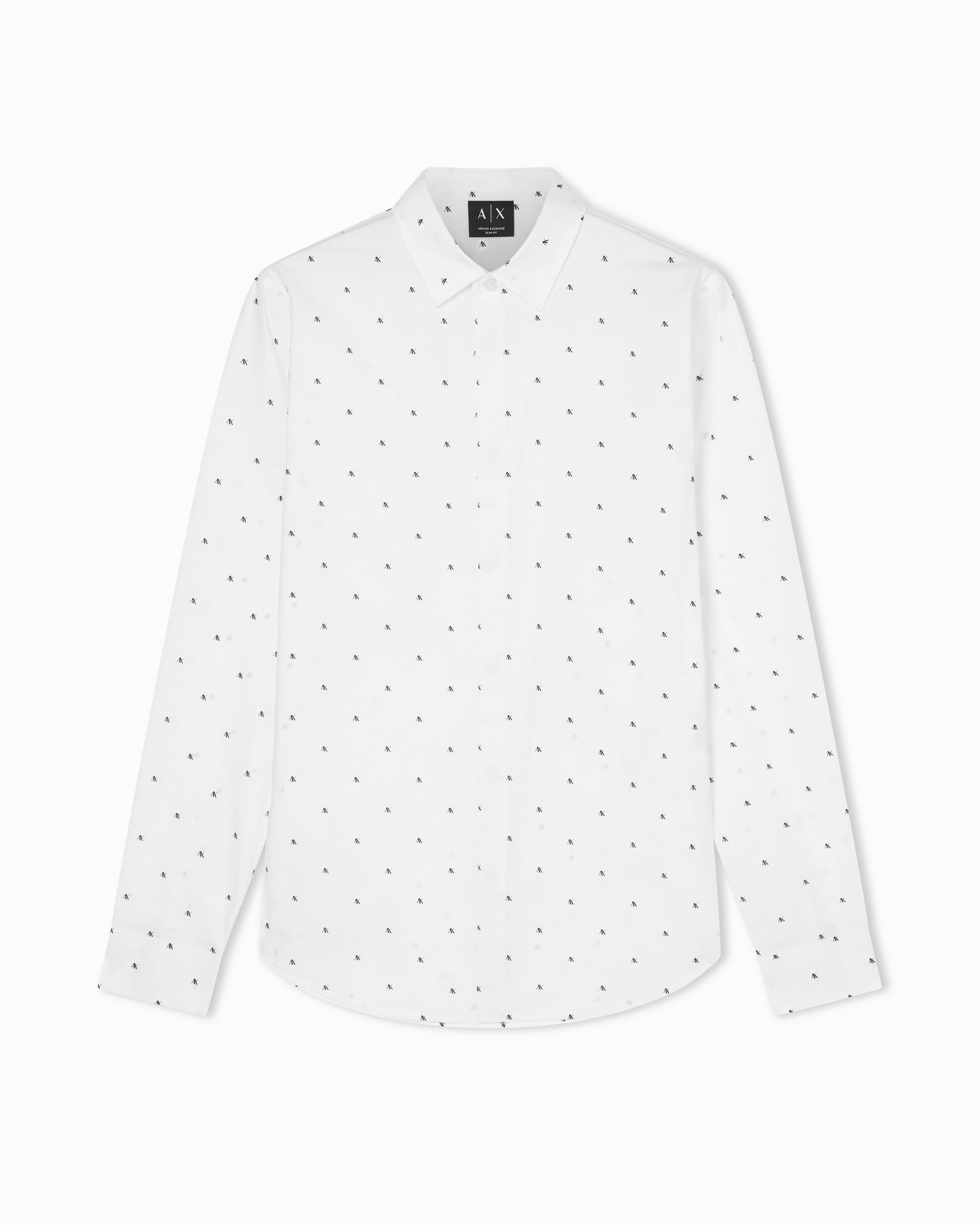 Slim fit shirt in stretch cotton poplin