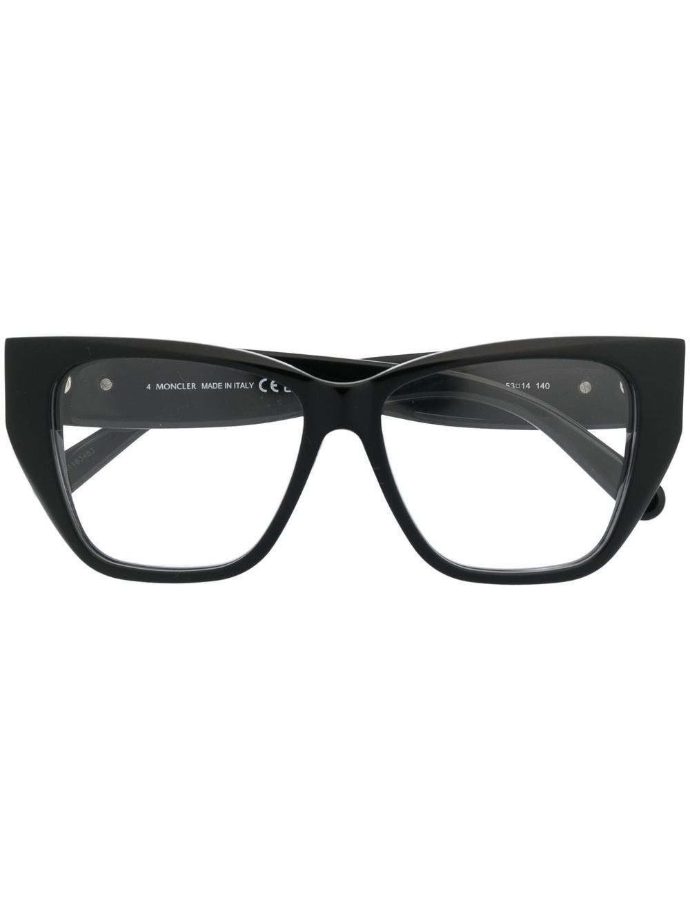 Logo-arm detail glasses - Black