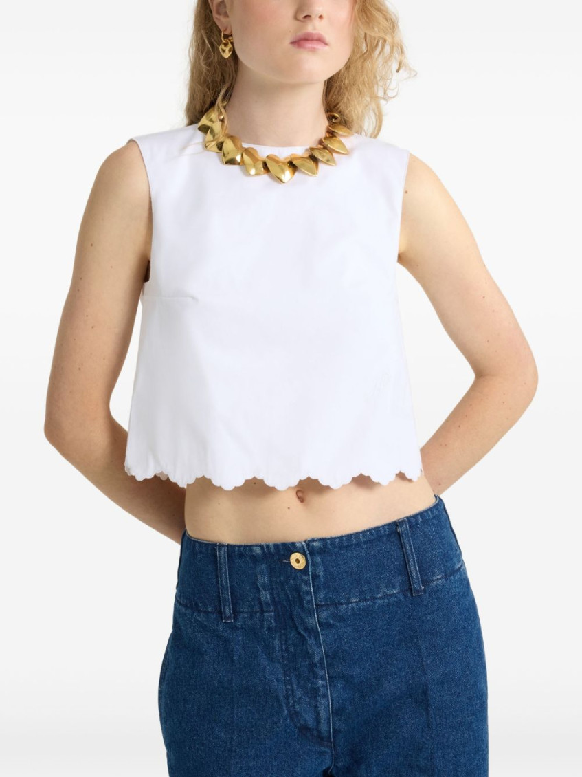 Short Poplin Top