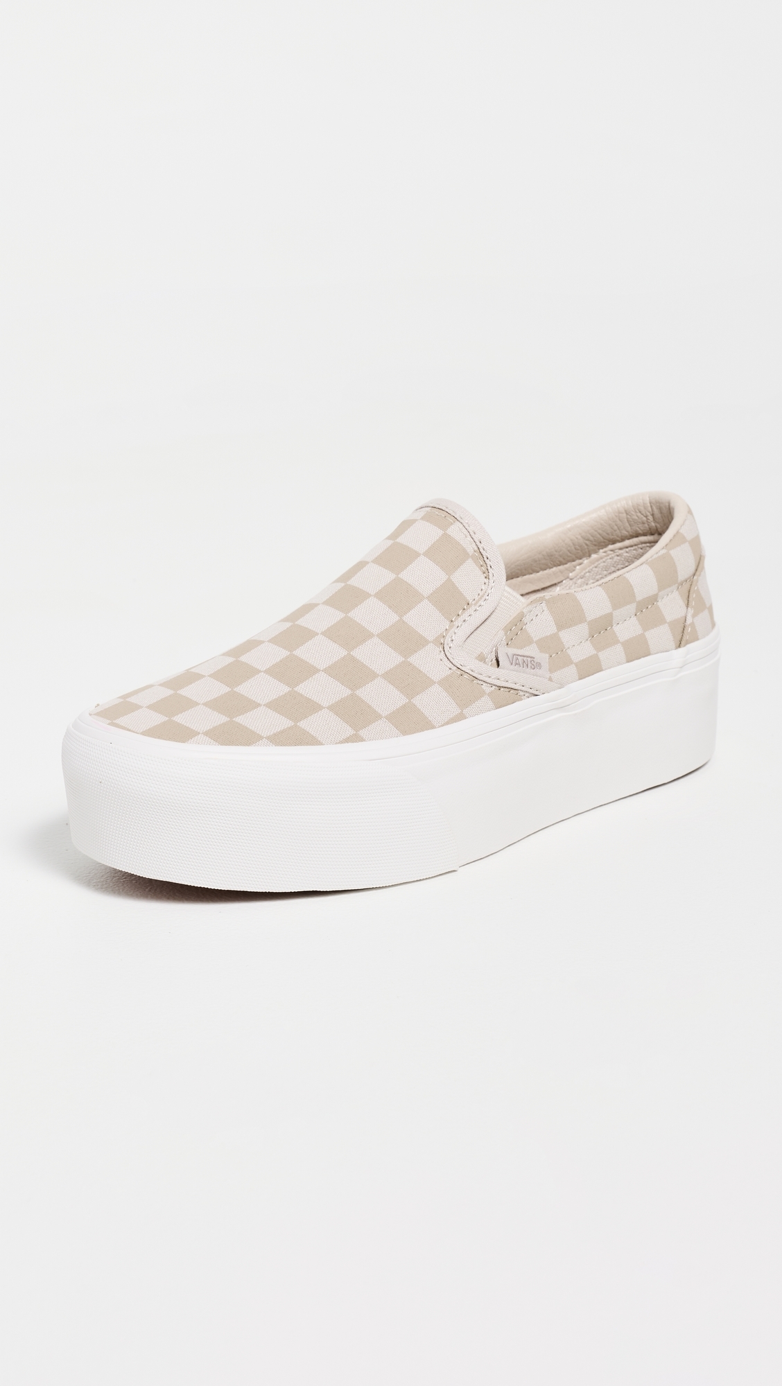 Classic Slip-On Stackform Sneakers Check Mushroom/Marshmallow W