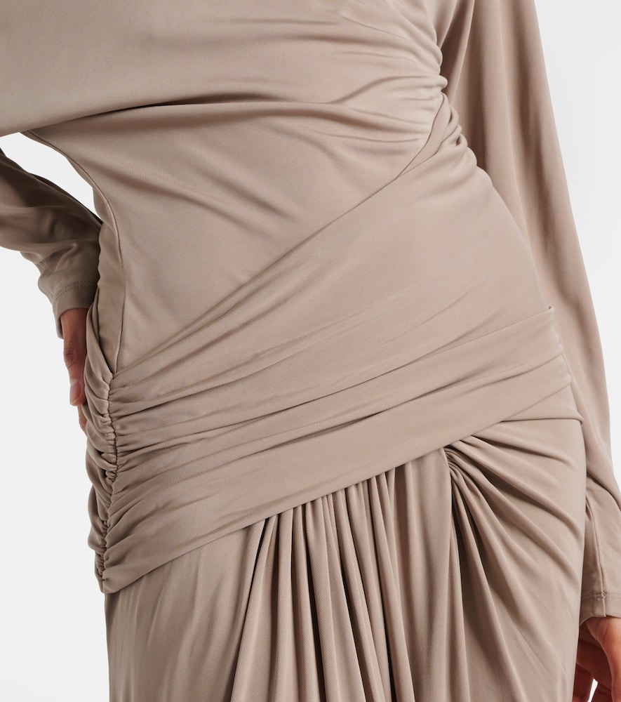 Vala draped jersey maxi dress
