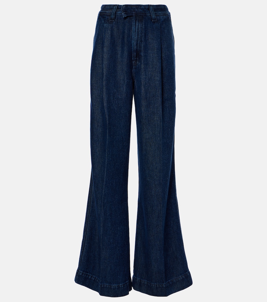 High-rise wide-leg jeans