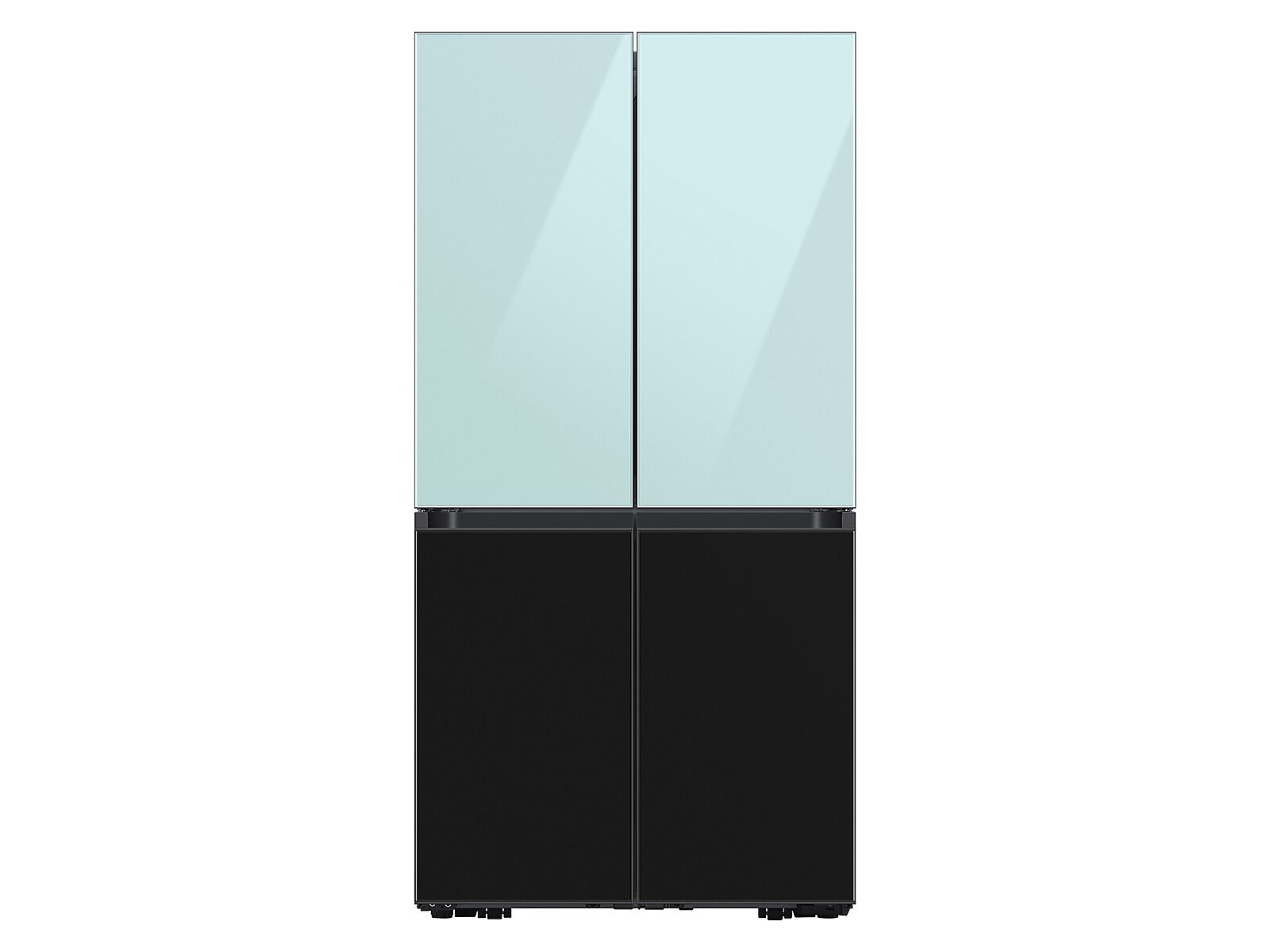 Bespoke 4-Door Flex™ Refrigerator Panel in Morning in Blue Glass - Top Panel(RA-F18DUUCM/AA)