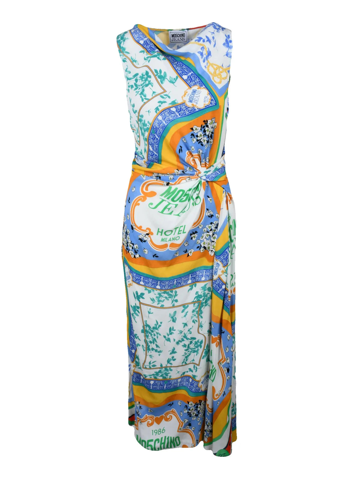 Long Flared Dress - Multicolor