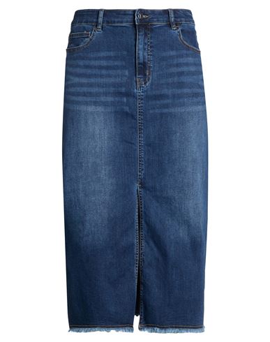 Woman Denim skirt Blue Size 12 Cotton, Polyester, Elastane