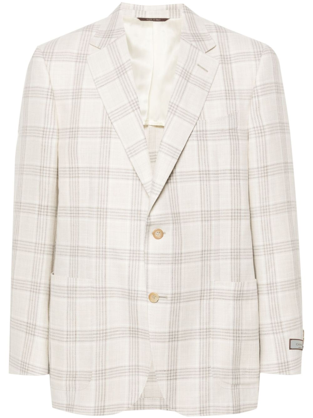 Single-breasted blazer - Neutrals