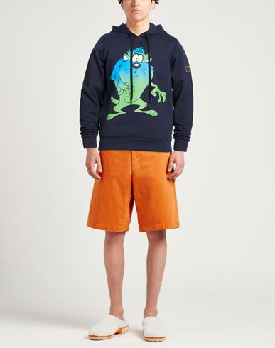 Man Sweatshirt Midnight blue Size L Cotton