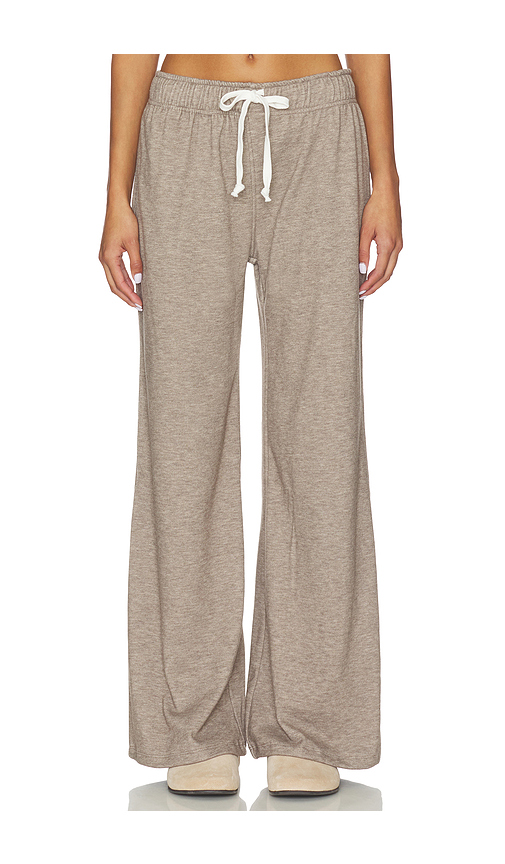 Bobi Wide Leg Pant in Taupe. XS. Also in L